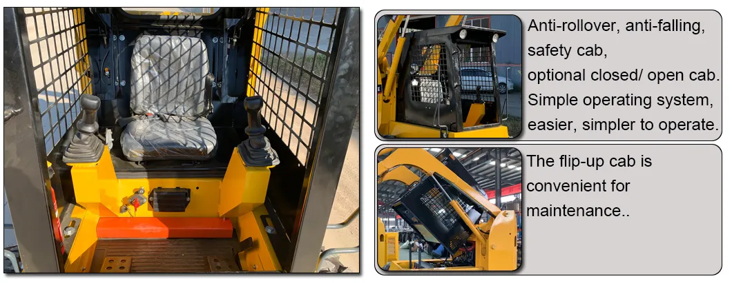 EPA Euro5 Construcción Usó Cargador Compacto de Ruedas Mini Skid Steer