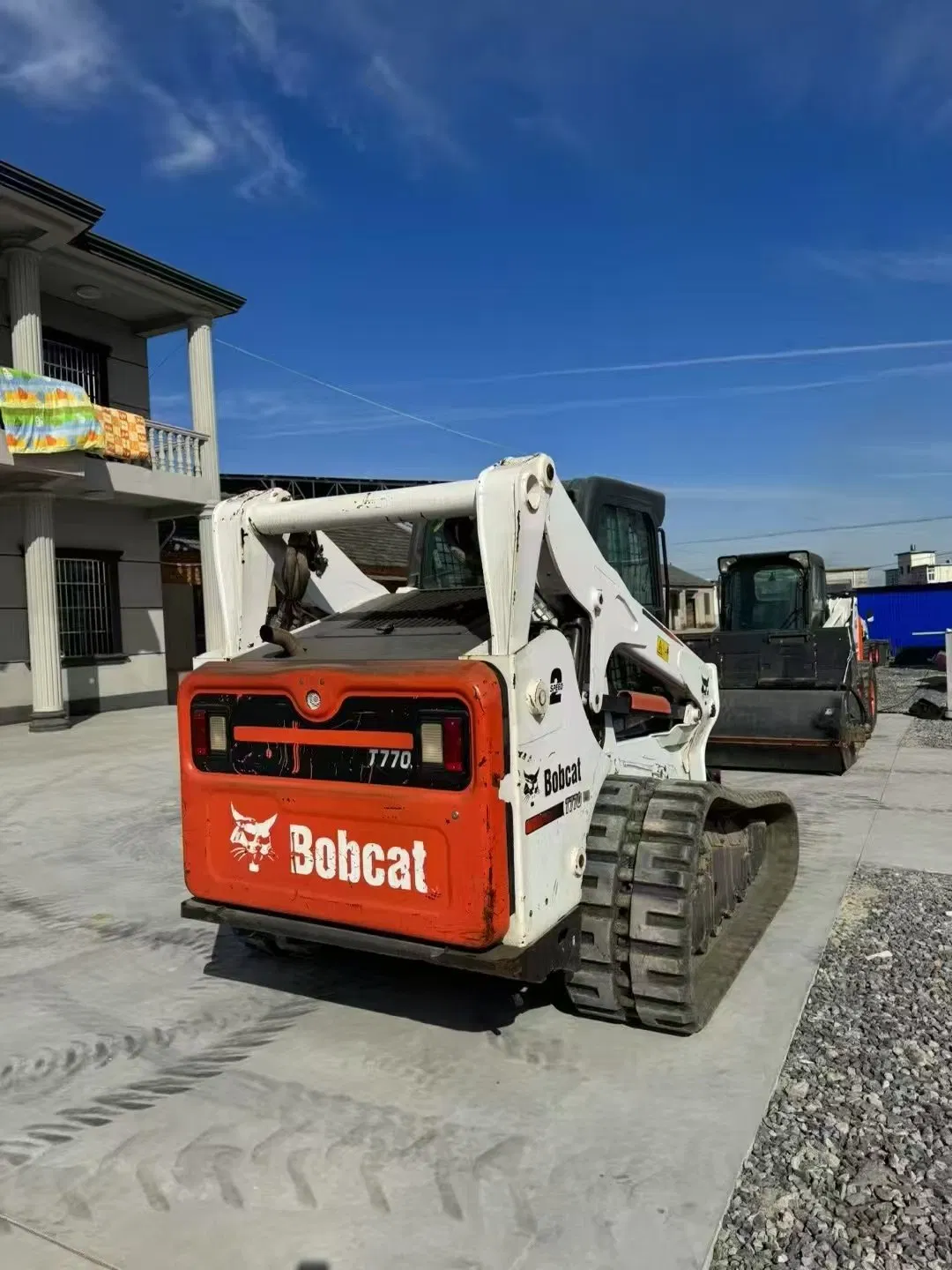 Cargadora de orugas Bobcat S770 usada, equipo pequeño de segunda mano, fabricada en EE. UU