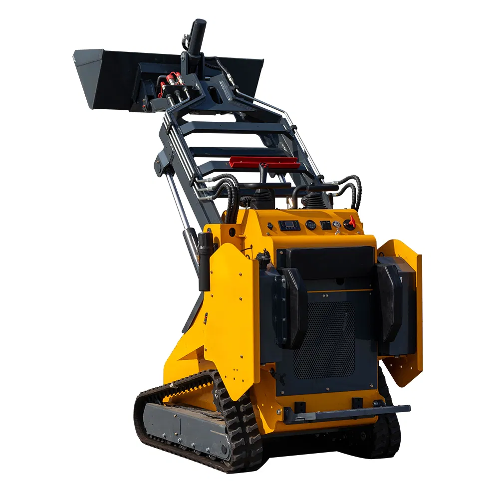 Euro5 CE EPA Fabricante de China Construcción Multifuncional Micro Rueda Pista Crawler Precio Usado Hidráulico Pequeño Mini Cargador de Orugas con Piezas de Accesorio