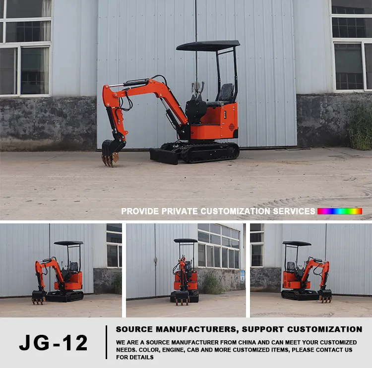 Mini Excavadora en Funcionamiento