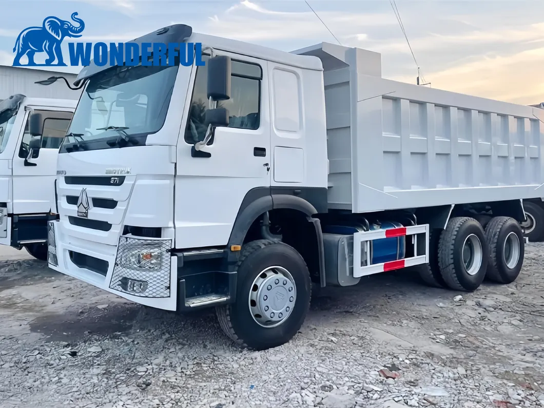 FAW Shacman 400HP Cilindros Hidráulicos Fin Aceite Volquete Rígido Arena Grava Nuevo Usado Camión de Volteo Trasero