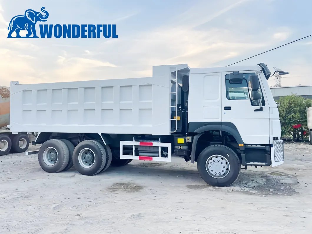 FAW Shacman 400HP Cilindros Hidráulicos Fin Aceite Volquete Rígido Arena Grava Nuevo Usado Camión de Volteo Trasero