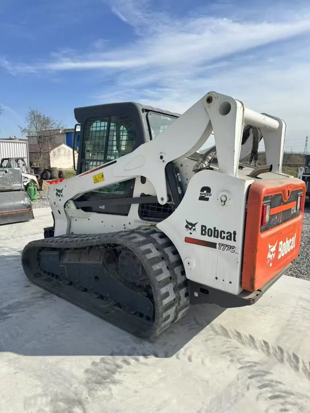 Cargadora de orugas Bobcat S770 usada, equipo pequeño de segunda mano, fabricada en EE. UU