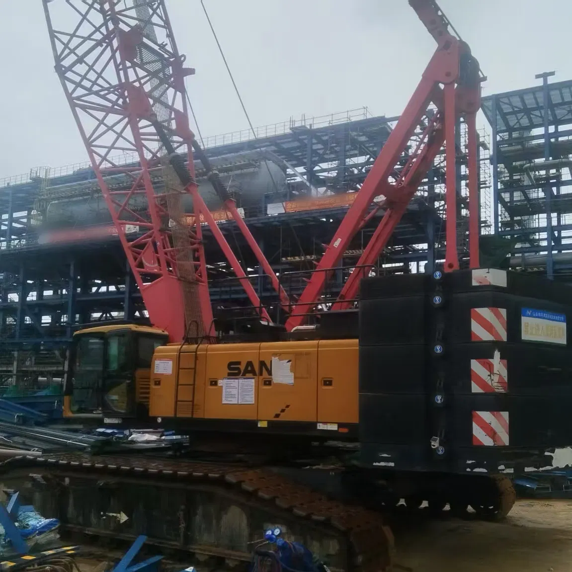 Nuevo Stock Entrante 2021 Año Sany 1500A 150t Grúa Oruga Usada