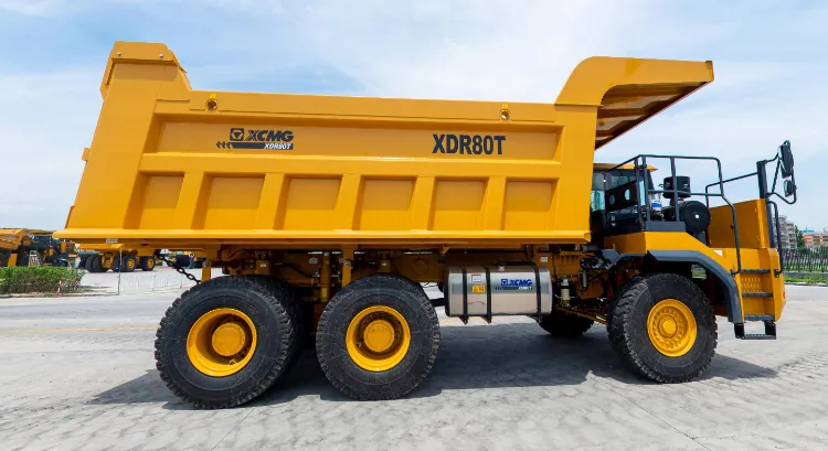 Camión Volquete de Fábrica XCMG Xdr80t 76 Toneladas Usado Totalmente Hidráulico Tri Eje Rígido Camión de Minería en Venta