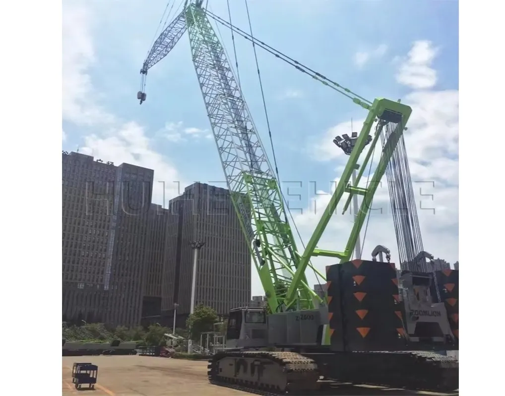 Grúa de oruga usada de alta calidad 75 con pluma de celosía y motor Weichai