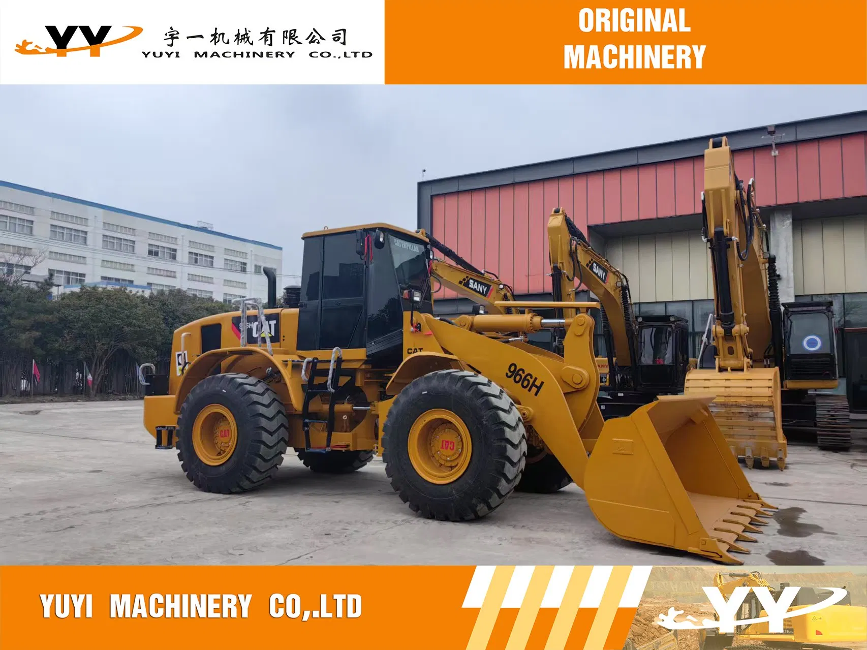 Cargadora Caterpillar Cat 966h Usada 6 Toneladas Cargadora Original Cat 950h 950g 966g 966h 966f Máquina de Construcción de Segunda Mano de Alta Calidad
