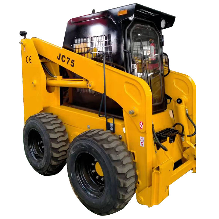 ISO RoHS EPA Usado 85HP 65HP 700kg 1000kg 1200kg Pequeña Cargadora de Orugas Diésel de Skid Steer para Granja Jardín de Alta Eficiencia con Accesorio de Cubo