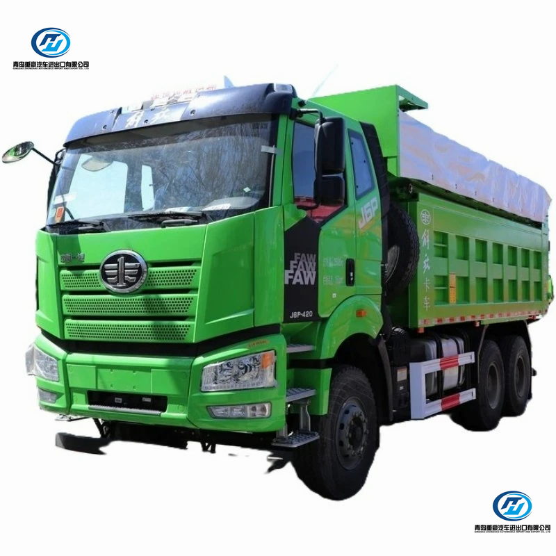 FAW 371HP 390HP 6X4 Usado/Nuevo LHD/RHD Euro II Transporte Arena Piedra Cubo Camión Volquete Articulado de Carga Pesada para Cantera