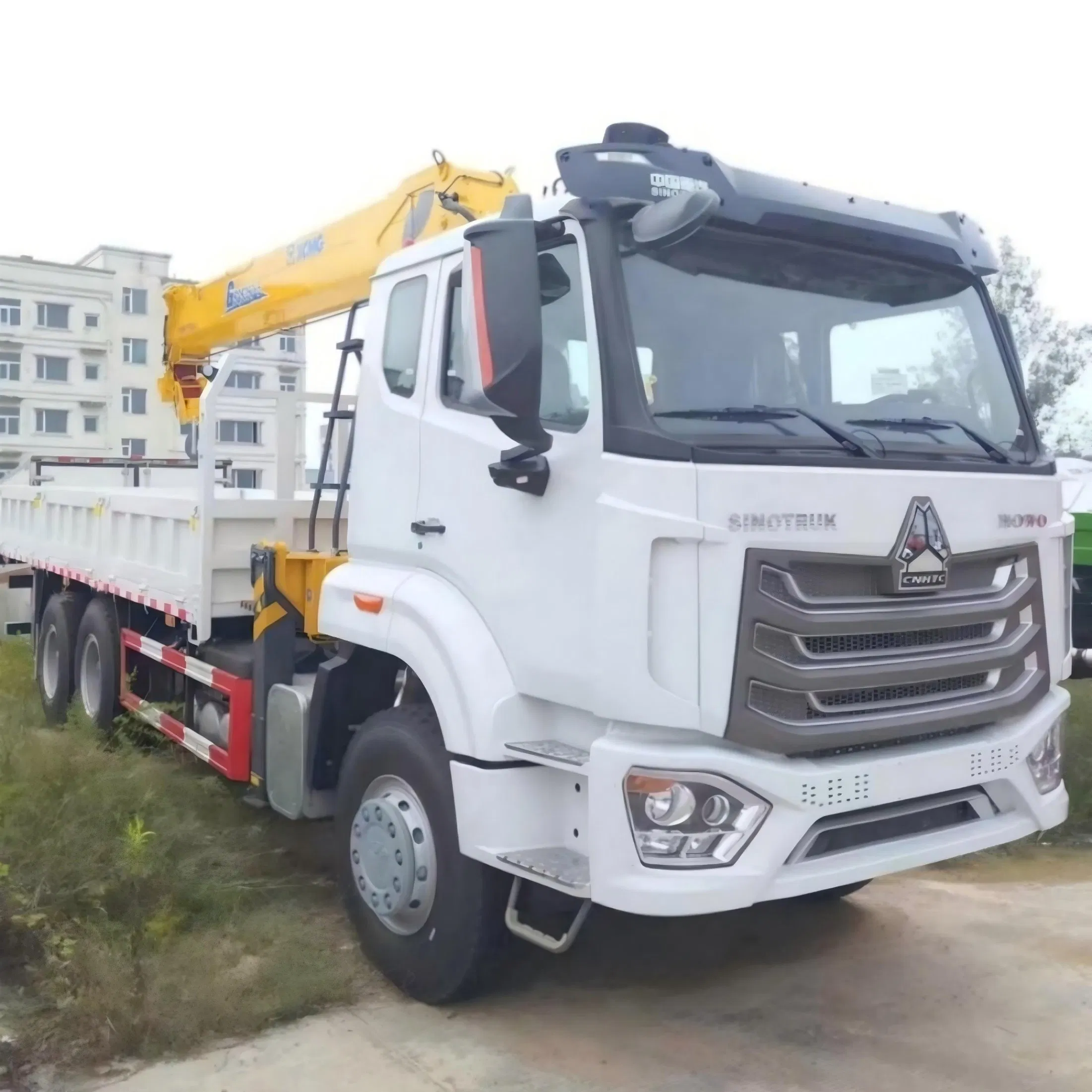 Grúa montada en camión HOWO 6X4 usada con 351-450HP motor 12-Ton capacidad para operación en todo terreno