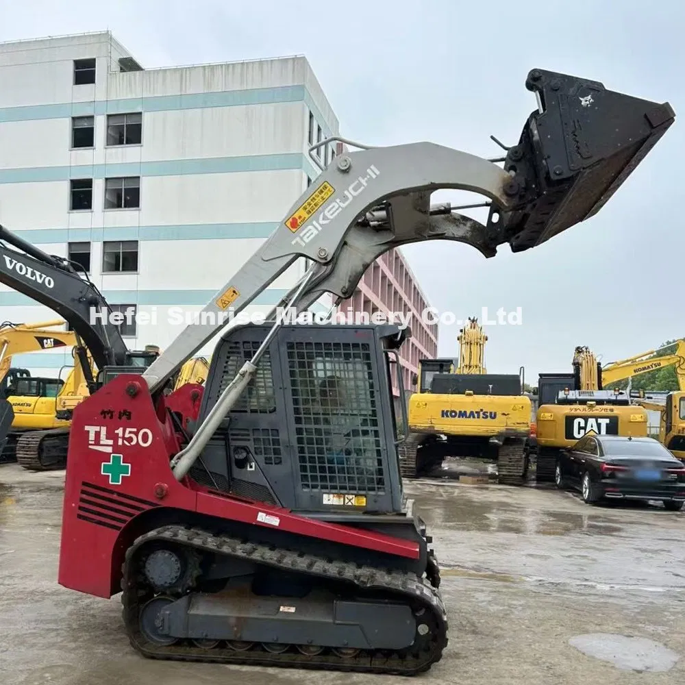 Mini Takeuchi usado Tl150 cargadora de orugas de segunda mano maquinaria
