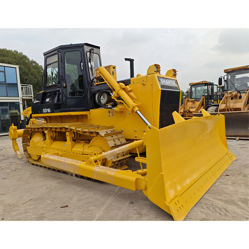 Mercado de Bulldozers Usados en Shanghái Suministro de Marca China Shantui SD16 Bulldozer de Orugas