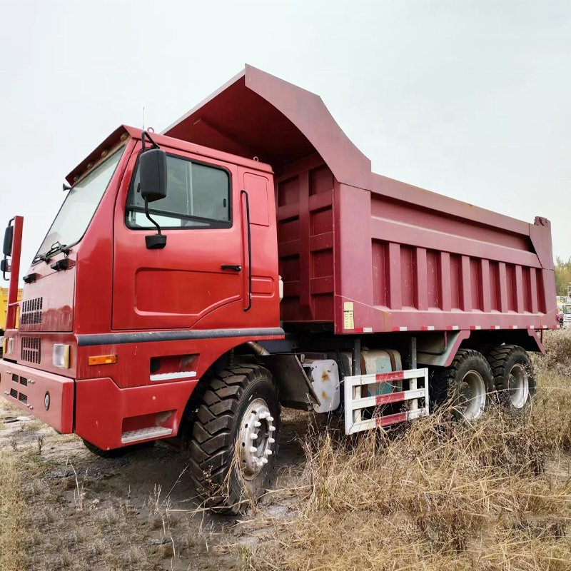 Camión de minería diésel, camión volquete articulado usado