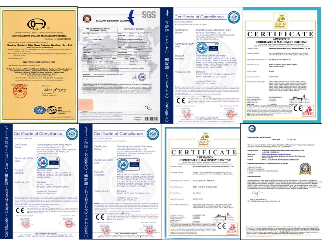 Certificaciones y Calidad de Maquinaria