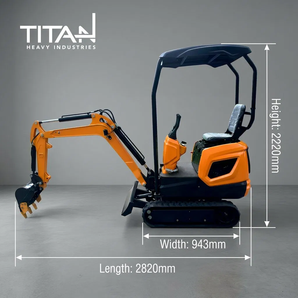 Envío Gratis Mini Excavadora 0.8 Ton EPA Euro 5 Motor Kubota Crawler Excavadora de Granja Usada Máquina Excavadora Mini China