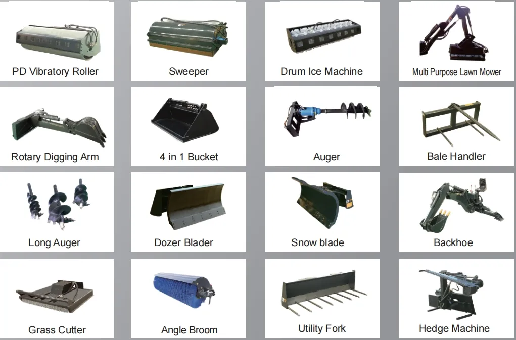 Accesorios para minicargadora