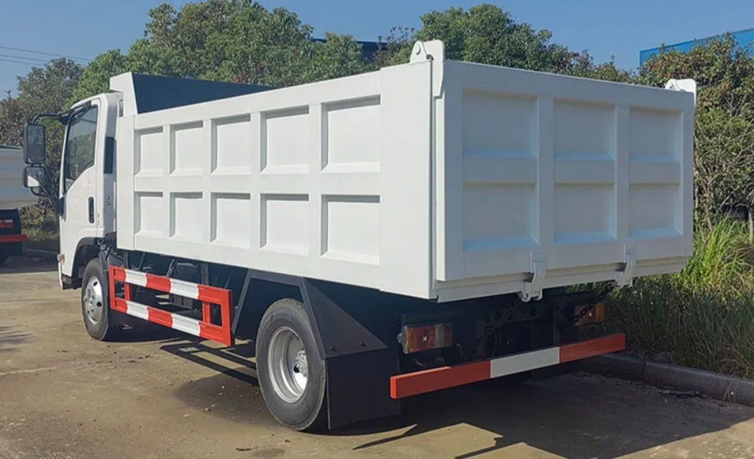 Mini Pequeño 6 Rueda 5ton 4X4/4X2 Volquete Articulado Toldo Motor 24V Gato Hidráulico Camión de Volteo Triciclo con Grúa