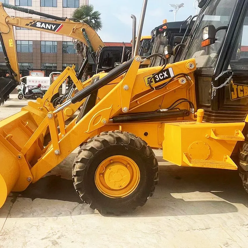 JCB retroexcavadora vista lateral