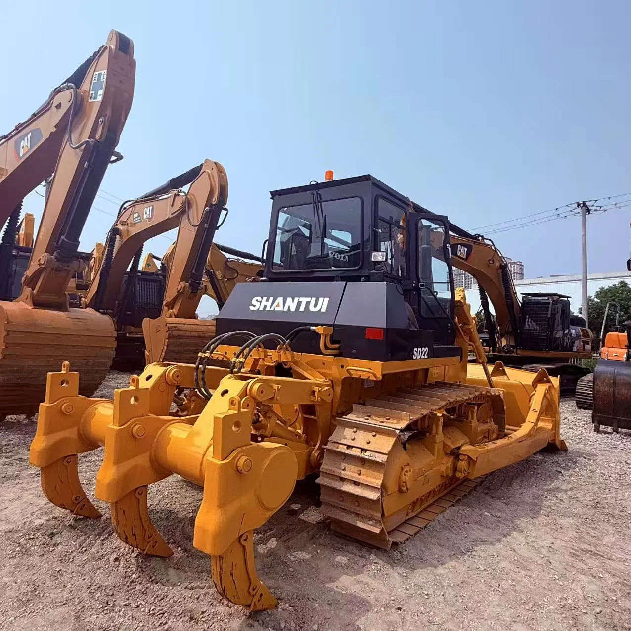 Bulldozer de oruga Shantui usado SD22 Bulldozer de orugas a buen precio China Shantui SD13 SD16 SD22 SD32 Bulldozers usados
