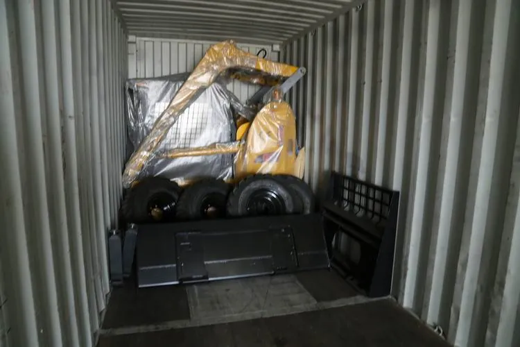 Embalaje y transporte de la cargadora