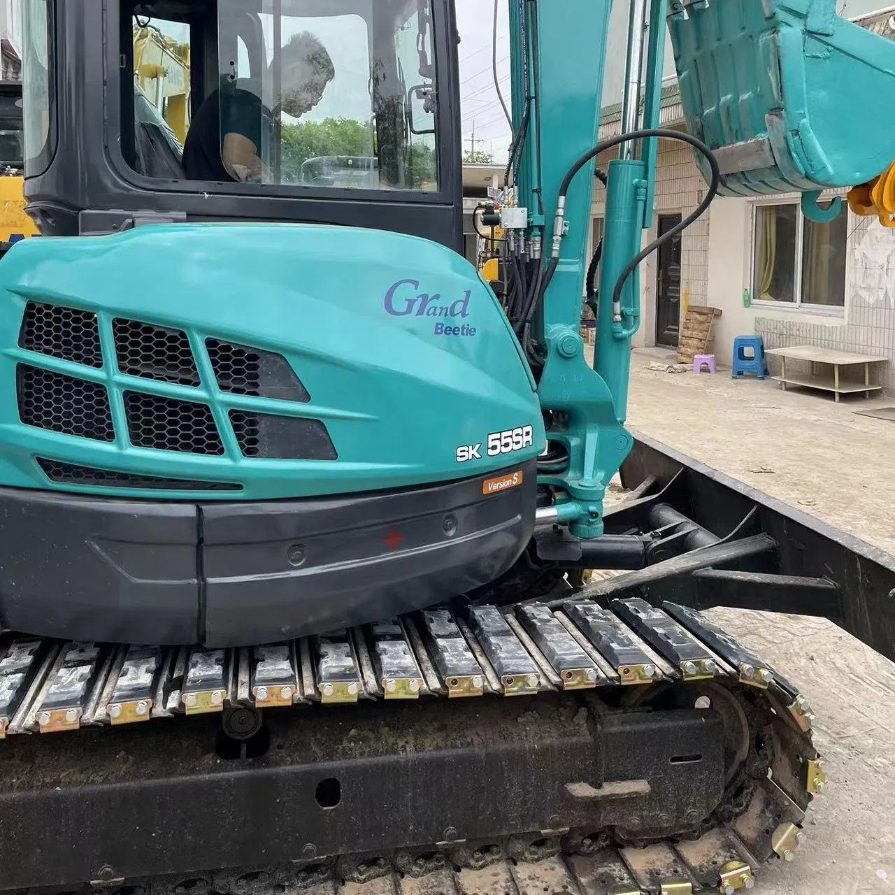 Excavadoras Mini de Cabina Cerrada de Segunda Mano Usadas Kobelco 5 Ton Excavadora Sk55 Sk50sr Sk50sr-3 Sk50sr-5