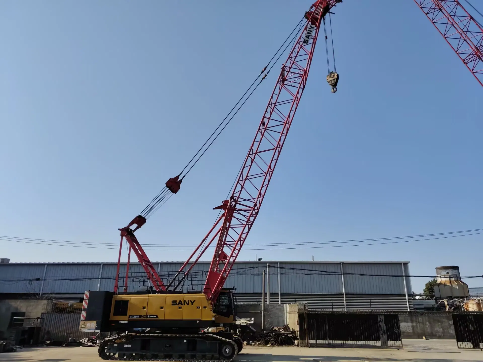 Grúa de Oruga Sany 2021/2020/2022/2023 Usada de Alta Calidad en Venta Scc850A 85ton