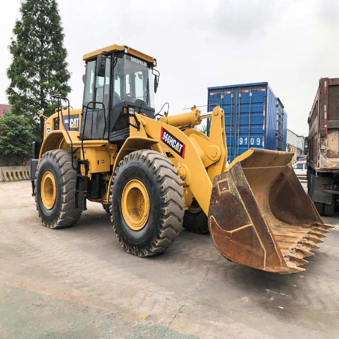 Stock Listo Gato Usado 966h Cargadora de Ruedas de Servicio Pesado