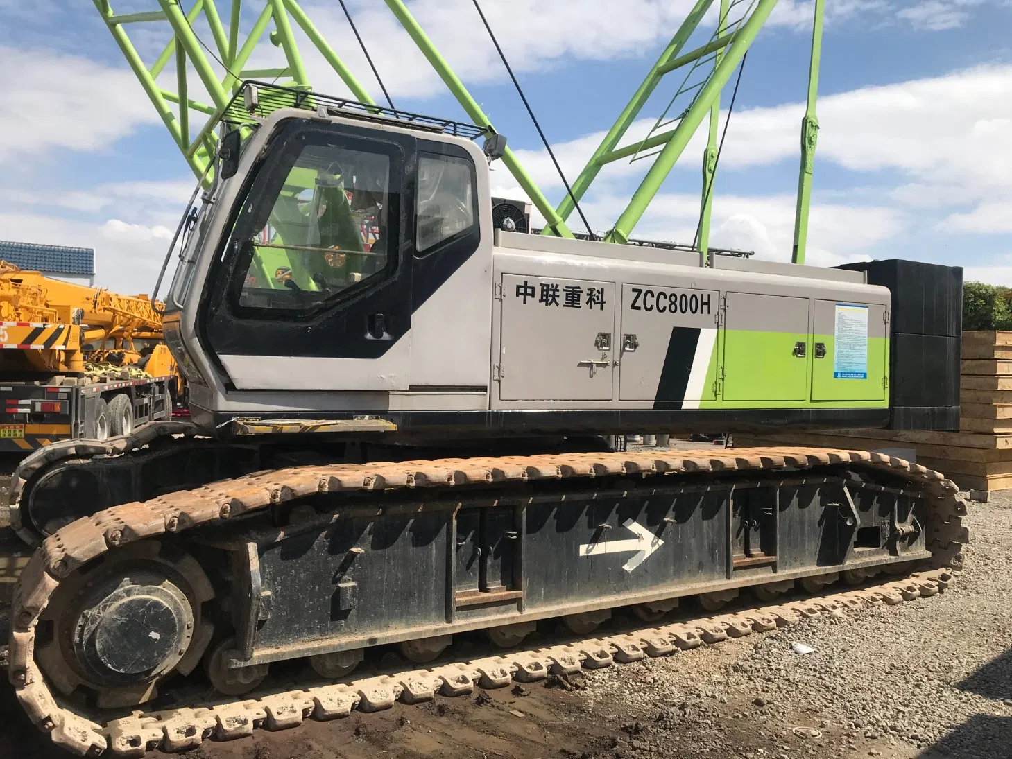 Grúa de Oruga Usada 80 Ton Zoomlion Nueva Grúa de Oruga RC Zcc850h en Buen Estado en Venta
