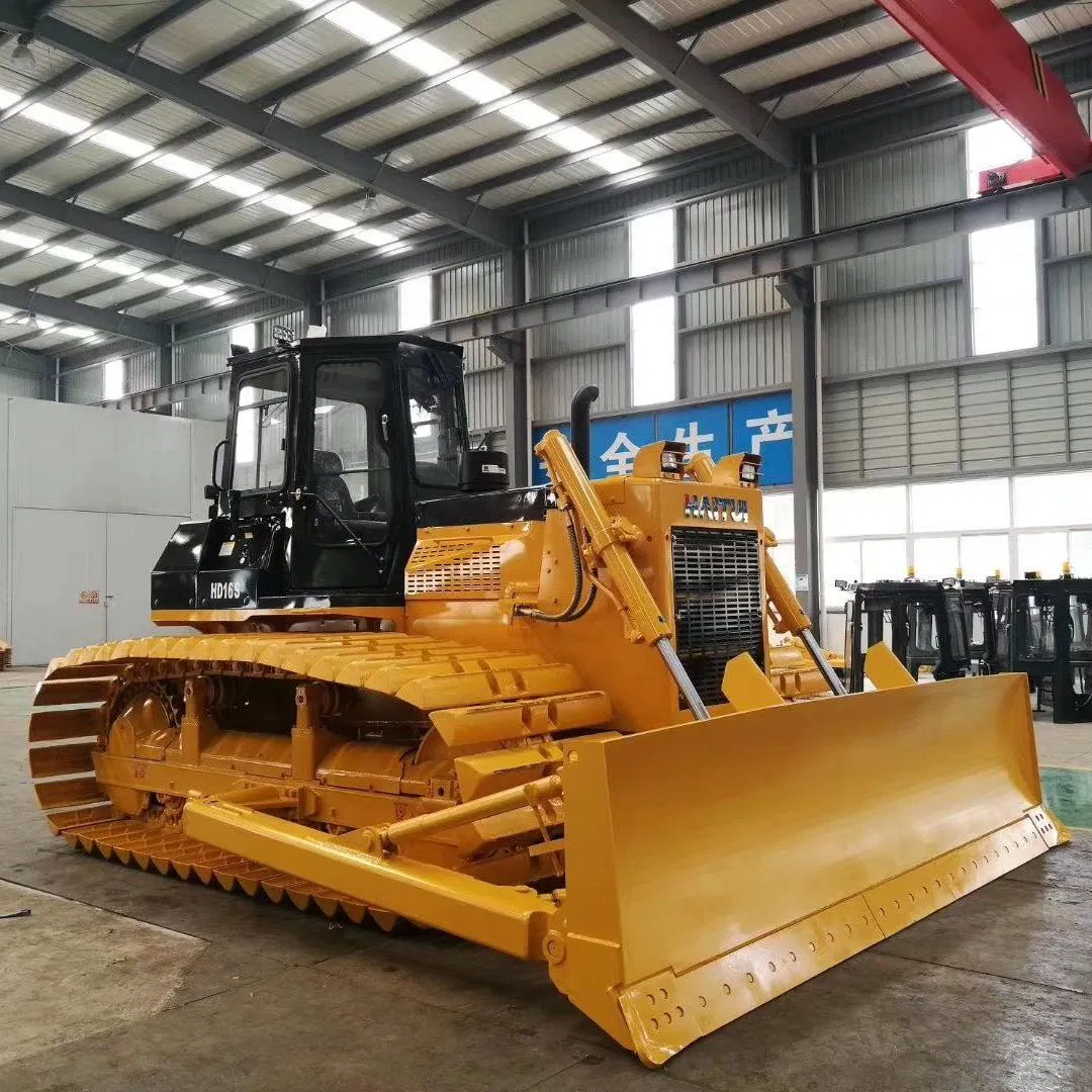 Haitui 160HP Máquina Bulldozer HD16s Bulldozer de Pantano con Motor Weichai