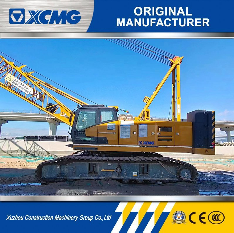 XCMG Oficial Xgc85 Grúa de Oruga de Segunda Mano 80 Toneladas Equipo de Elevación Usado con Alta Calidad