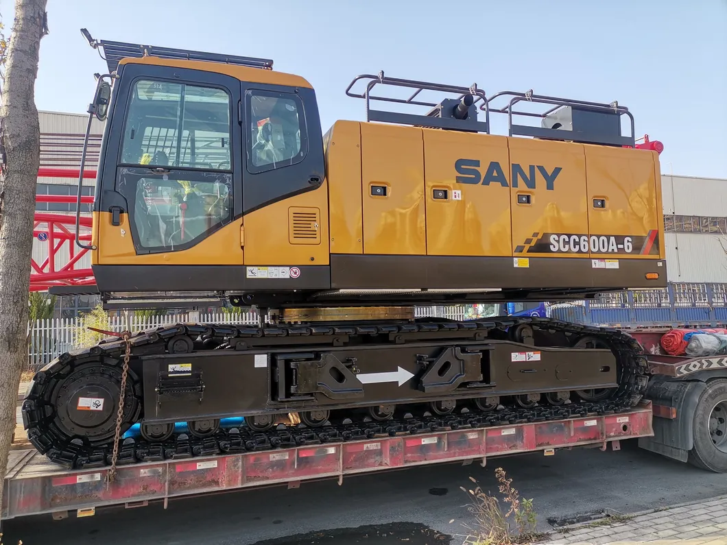 Sanny Oficialmente Certificado Usado 60 70 80 100 120 800t Grúa de Oruga Scc750A Scc8000A