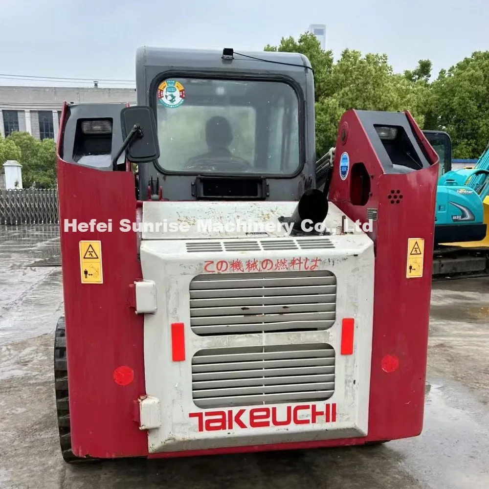 Mini Takeuchi usado Tl150 cargadora de orugas de segunda mano maquinaria
