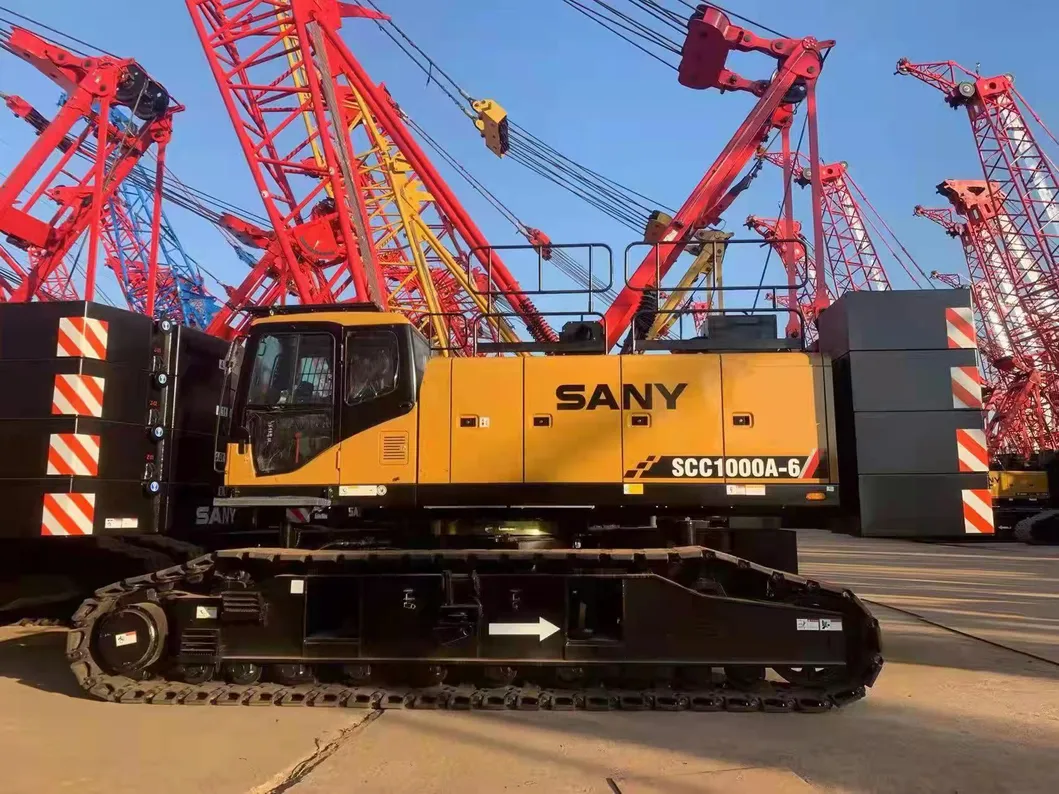 Sanny Oficialmente Certificado Usado 60 70 80 100 120 800t Grúa de Oruga Scc750A Scc8000A