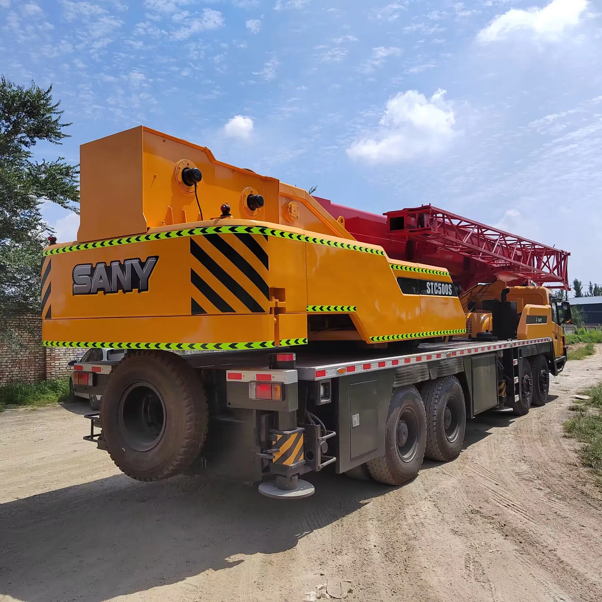 Grúa STC500H en funcionamiento