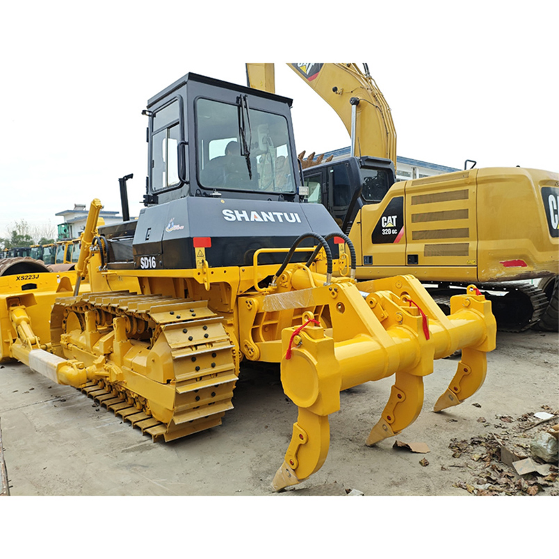 Mercado de Bulldozers Usados en Shanghái Suministro de Marca China Shantui SD16 Bulldozer de Orugas