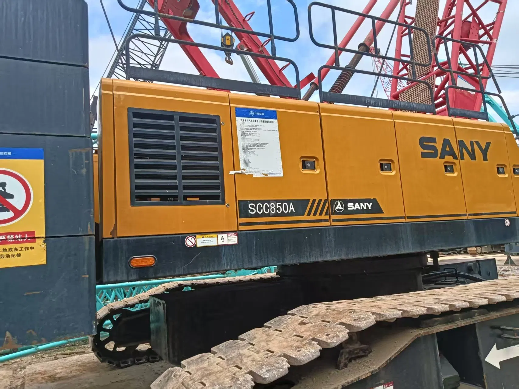 Grúa de oruga original de alta calidad usada 55t-500t Sany Xg Zoomlion Scc850A Xgc85 en venta