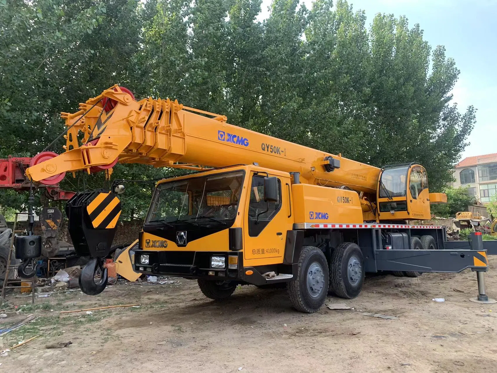 Grúa de construcción usada, grúa de camión, grúa móvil, grúa todoterreno, grúa de elevación de segunda mano