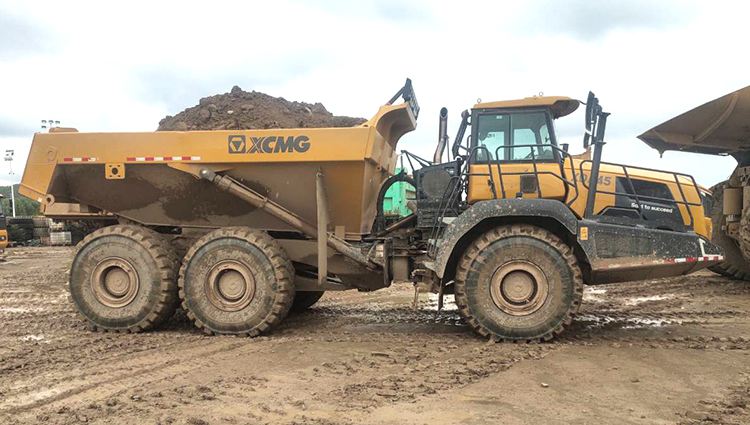 XCMG Oficial Xda45VII parachoques diesel chino usado 45 toneladas pesado Dúmper articulado para minería