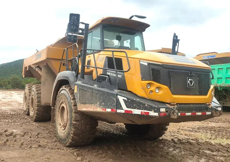 Oficial Xda45VII parachoques diesel chino usado 45 toneladas pesado Dúmper articulado para minería en operación