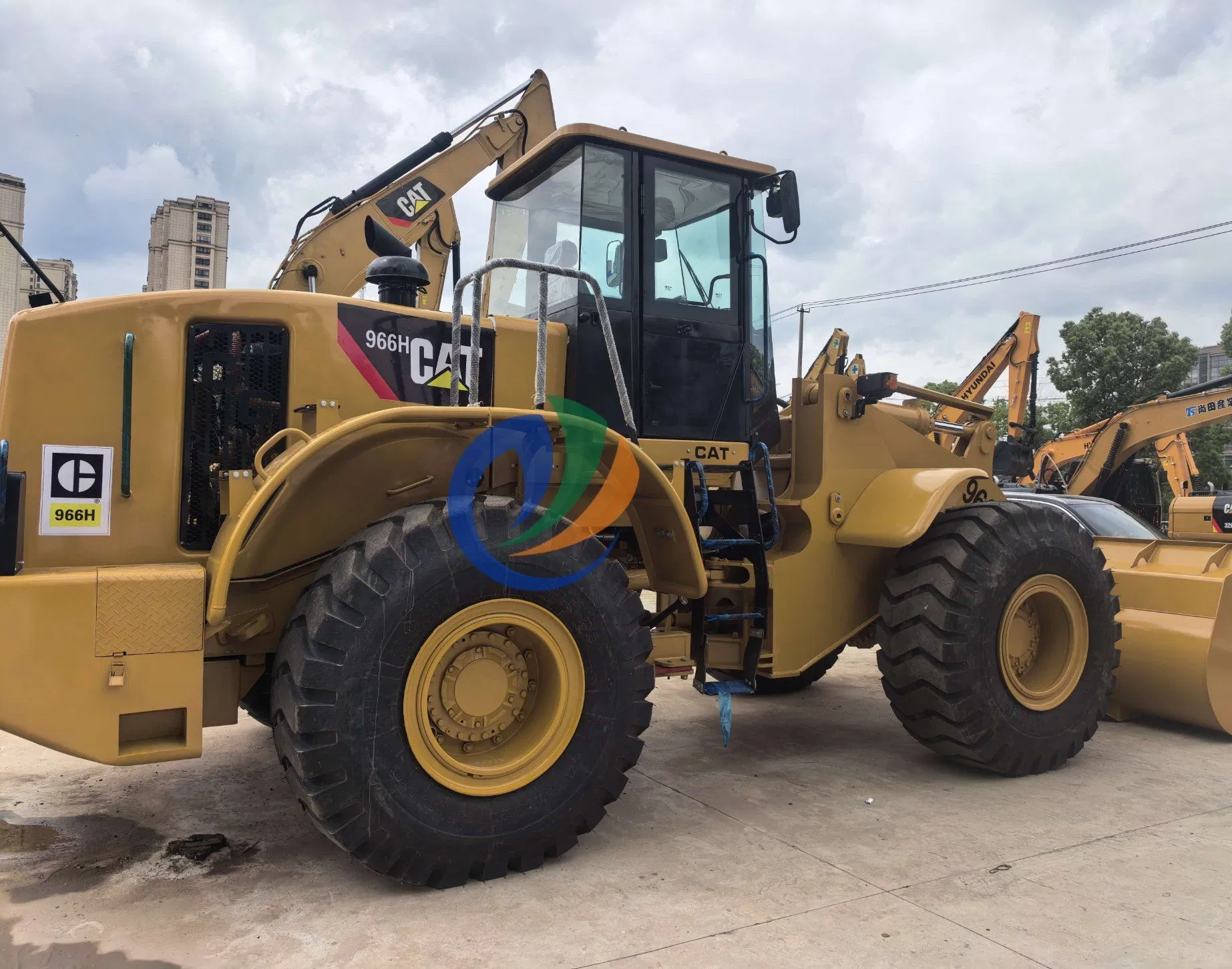 Cargadora de ruedas de segunda mano de bajo precio y alta calidad 966h maquinaria de construcción usada