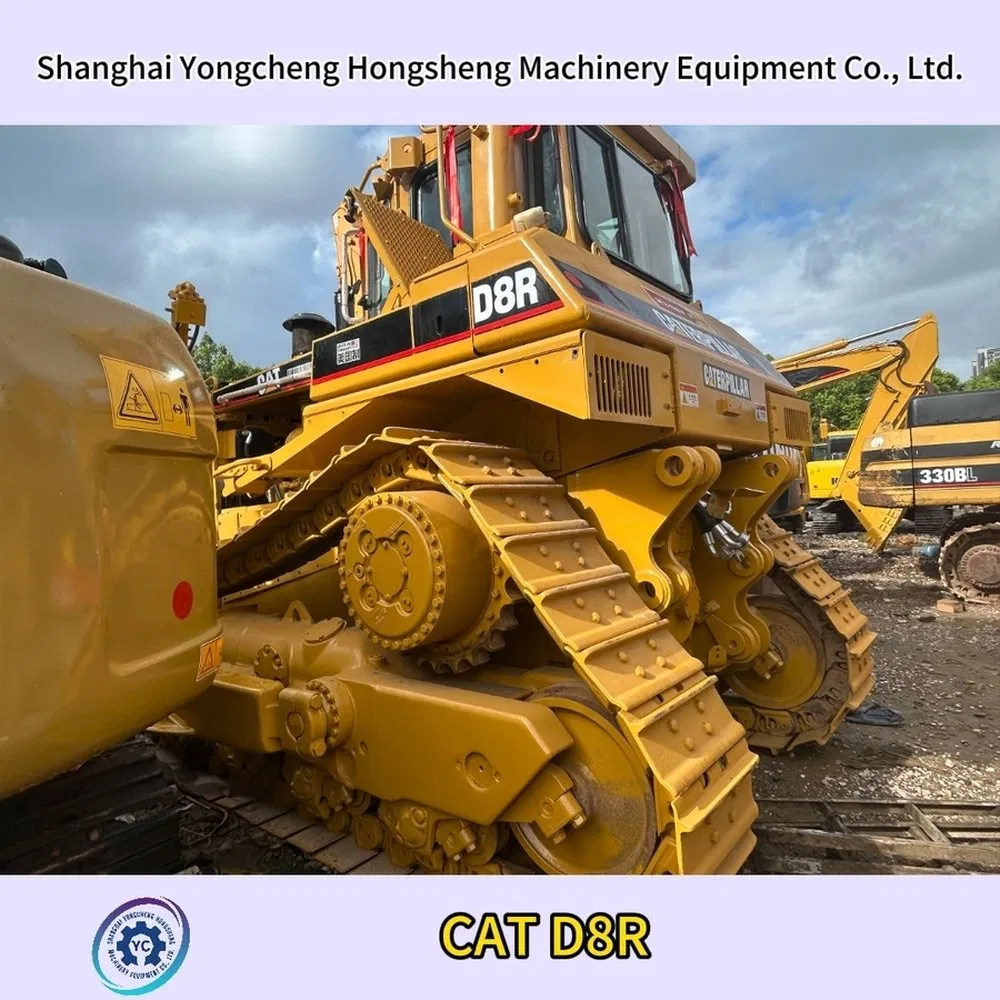 Fabricación de Dozer Rastreado 15L Desplazamiento Cat D8r Bulldozer Crawler Pequeño Usado