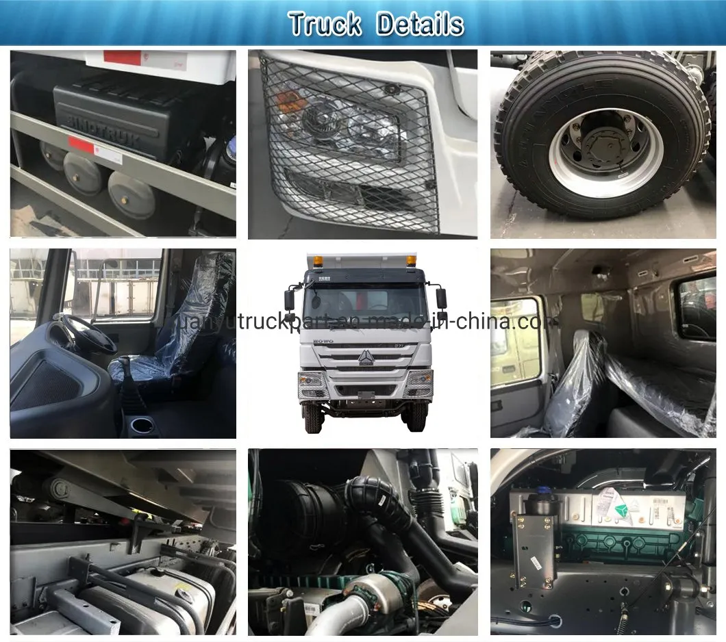 Sinotruk HOWO Transporte de Arena Piedra Pesada 371HP 375HP 6X4 Camión Volquete Articulado de Cantera Usado HOWO Camión Volquete Usado
