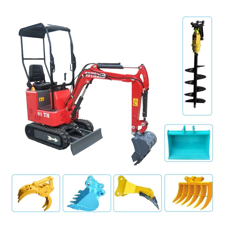 CE ISO Mini Excavadora de Oruga de Alto Rendimiento para Uso Doméstico Jardín Micro Hogar Construcción Invernadero Remolcable Hidráulica en Venta