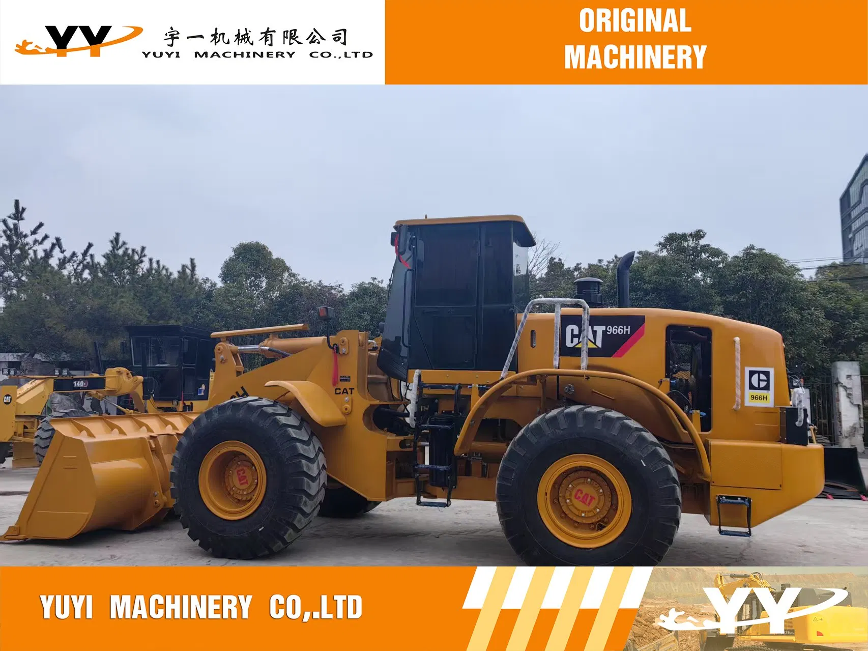 Cargadora Caterpillar Cat 966h Usada 6 Toneladas Cargadora Original Cat 950h 950g 966g 966h 966f Máquina de Construcción de Segunda Mano de Alta Calidad