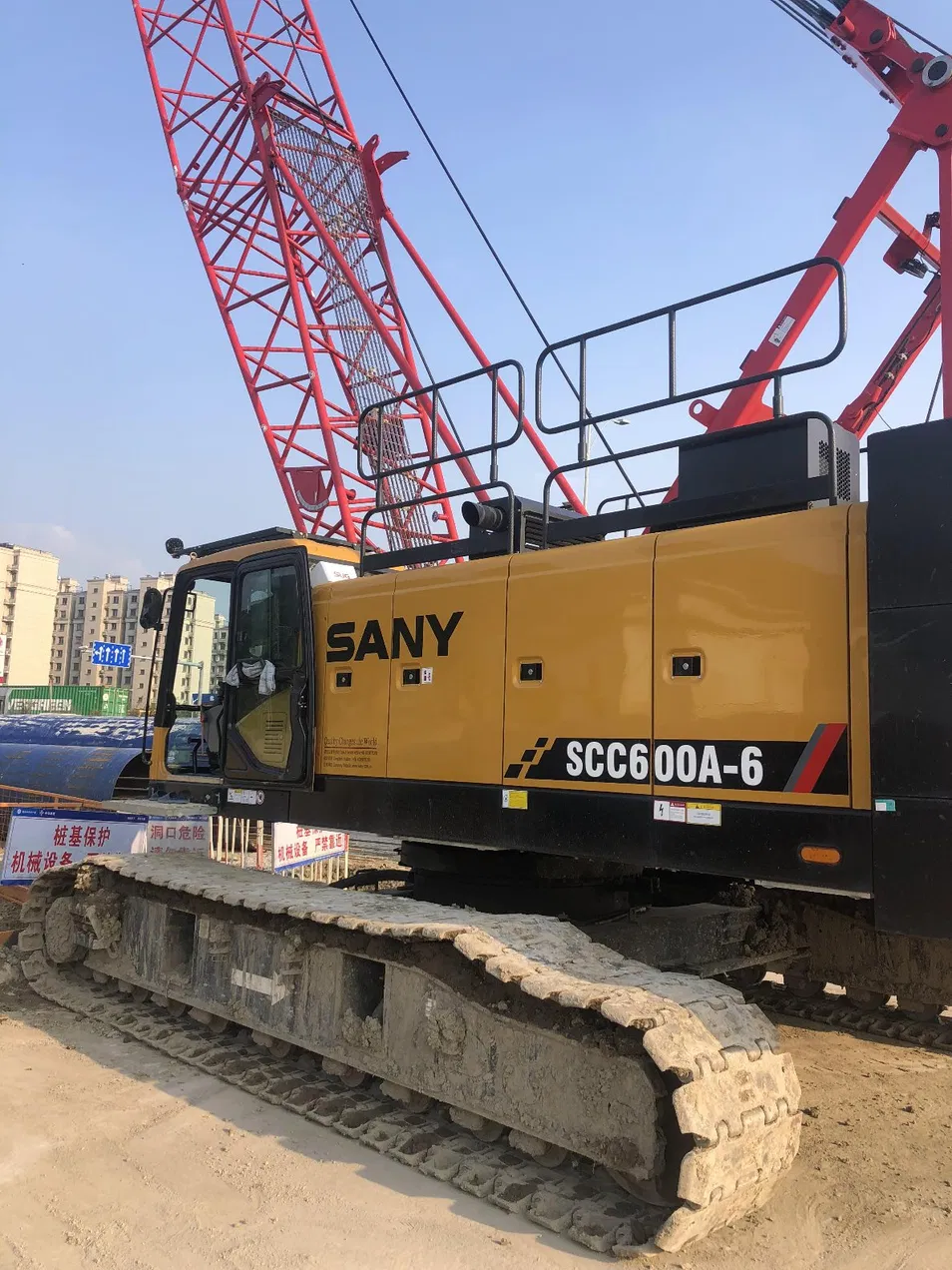 Sany Scc600A Grúa de Oruga Usada 60 Toneladas en Venta