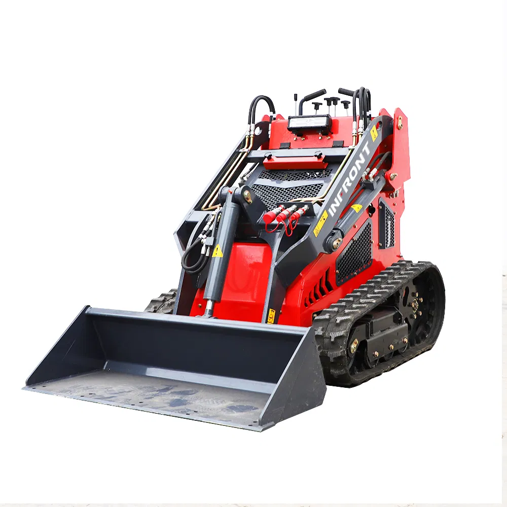 Yf450 Cargadora de deslizamiento de oruga y rueda usada a precio de fábrica, con tracción en las cuatro ruedas y dirección de deslizamiento para terrenos ondulados