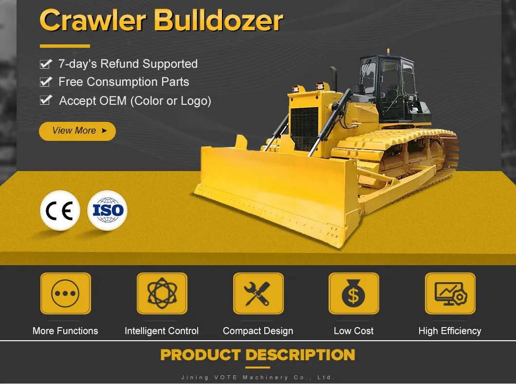 Consumo de combustible de bulldozer Caterpillar para pantano con piezas