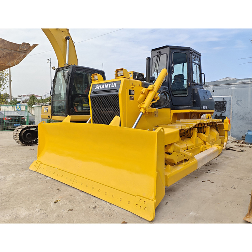 Mercado de Bulldozers Usados en Shanghái Suministro de Marca China Shantui SD16 Bulldozer de Orugas
