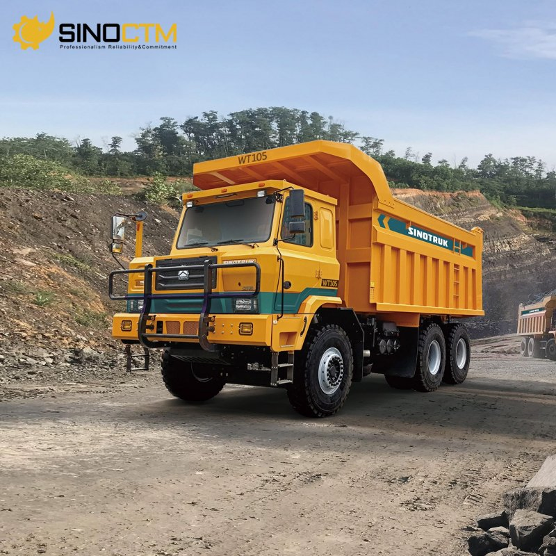 Camión volquete rígido Sinotruk HOWO 105t 10wheels 530HP camión dumper para minería de carbón fuera de carretera en venta