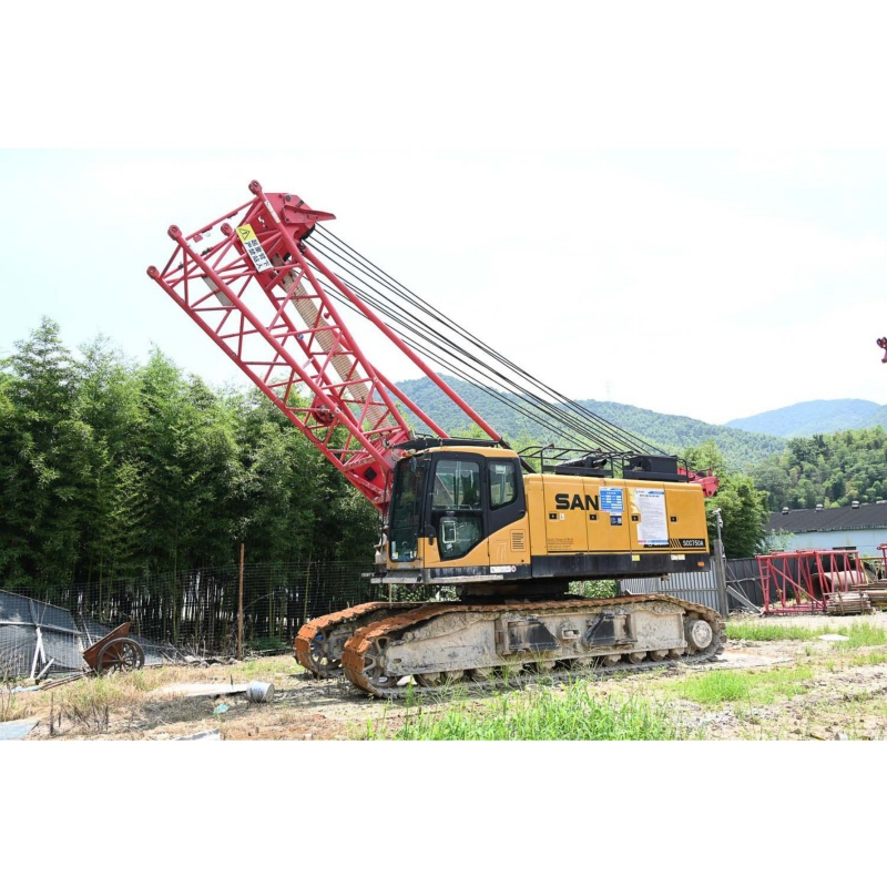 Grúa de Oruga Usada Sany Scc750A 75ton Grúa de Oruga
